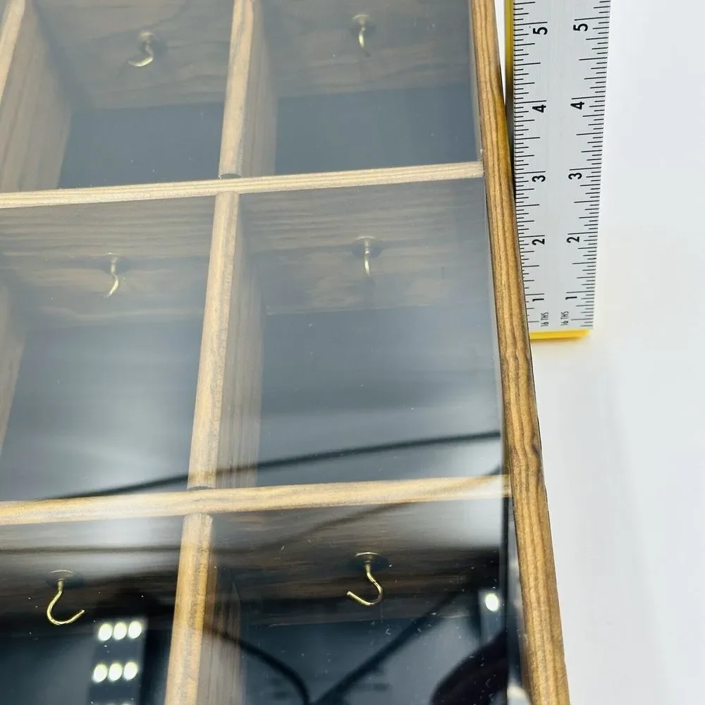 Tannery Lane Trinket Curio Glass Co Wooden Miniature Front Wall Ornament Hanging - Picture 6 of 15